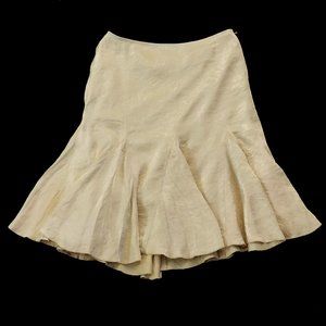 White House Black Market cream skirt